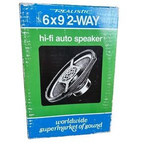 Realistic 6x9 2-Way Auto Speaker Cat No. 40-1355 *New, Read*